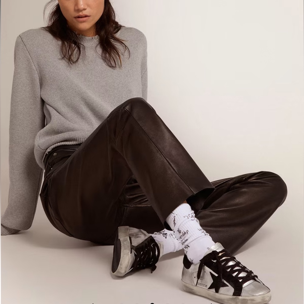GOLDEN GOOSE Deluxe Super-star Distressed Silver Sneakers